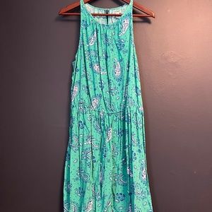 Old Navy green paisley dress